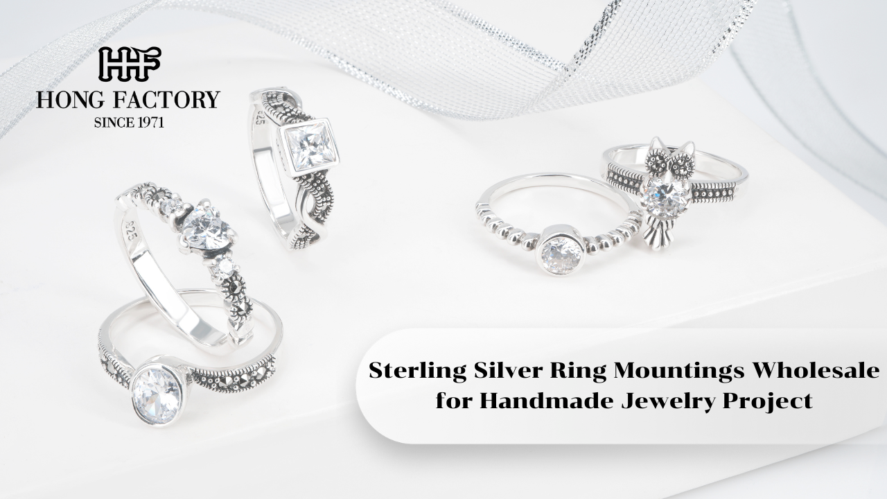 Sterling Silver Ring Mountings Wholesale for Handmade Jewelry Project